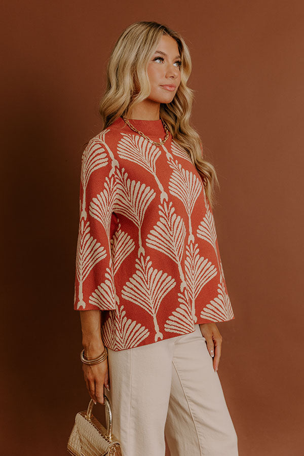 Chic And Charming Knit Sweater Top Image - 5