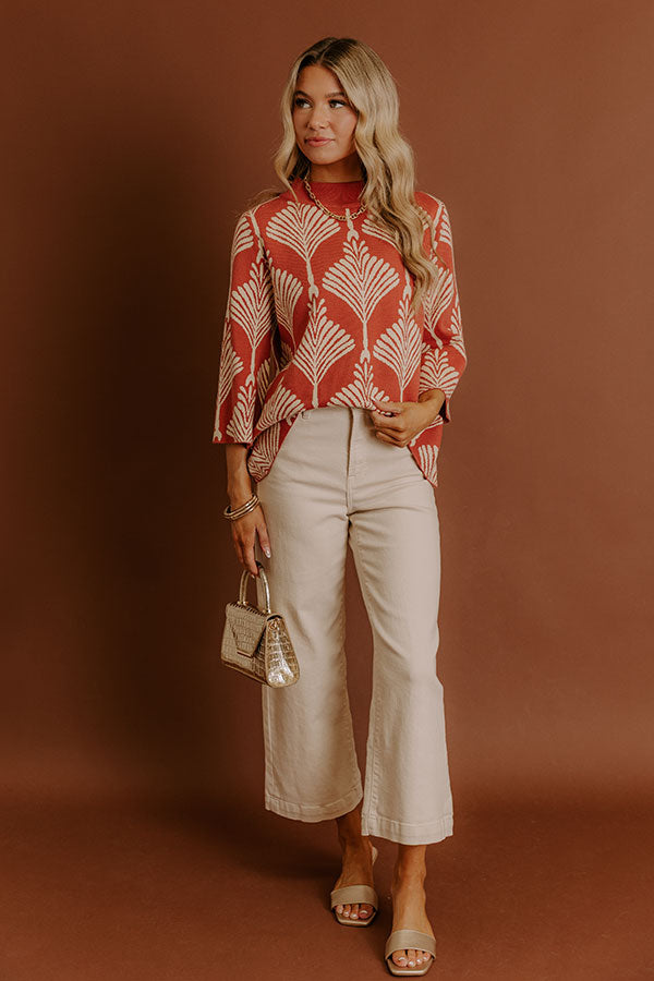 Chic And Charming Knit Sweater Top Image - 2