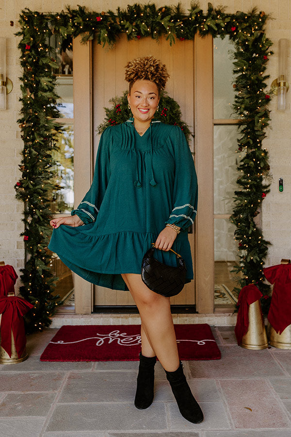 Modern Mingle Pleated Mini Dress Curves Image - 1