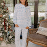 Holiday Cozy High Waist Velour Pajama Joggers Image - 1