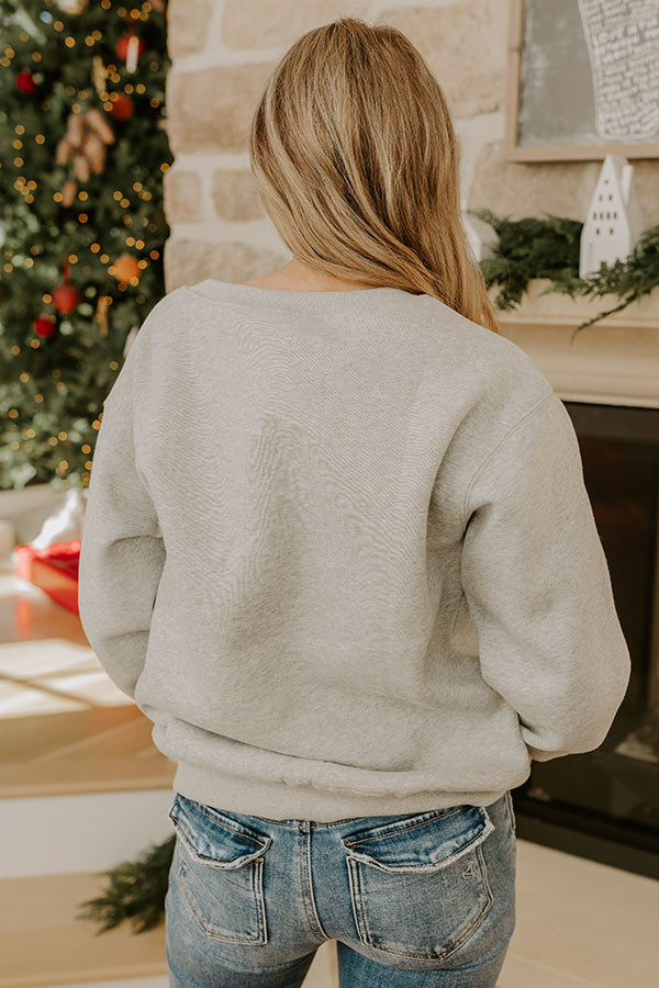 Holly Jolly Embroidered Sweatshirt Image - 5