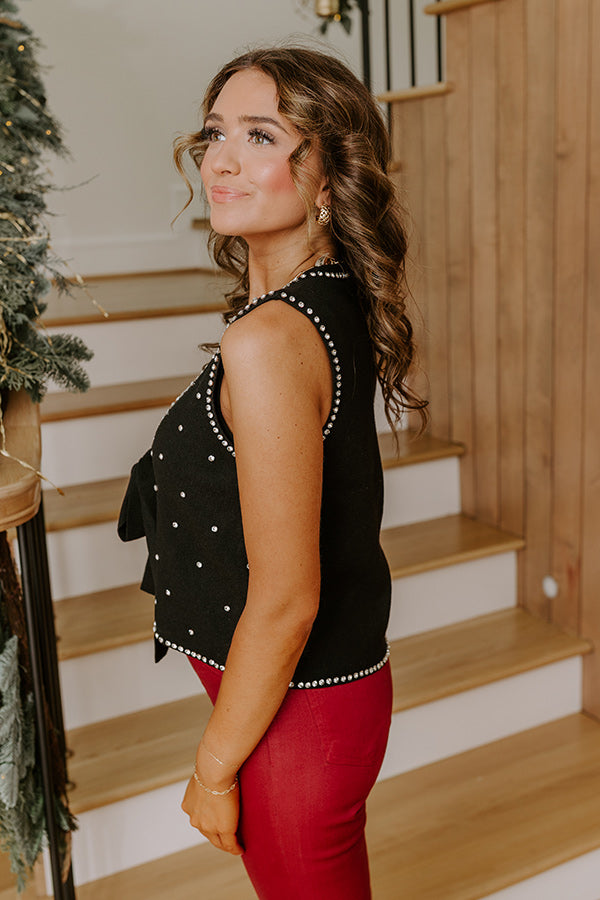 All The Sparkles Embellished Vest Top Image - 4