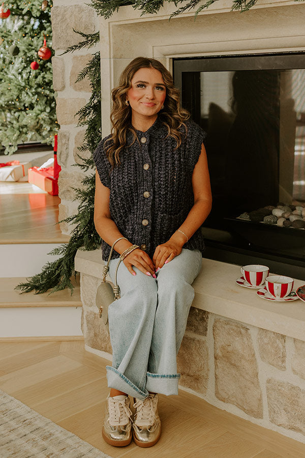 Cozy Couture Chunky Knit Sweater Vest Image - 1