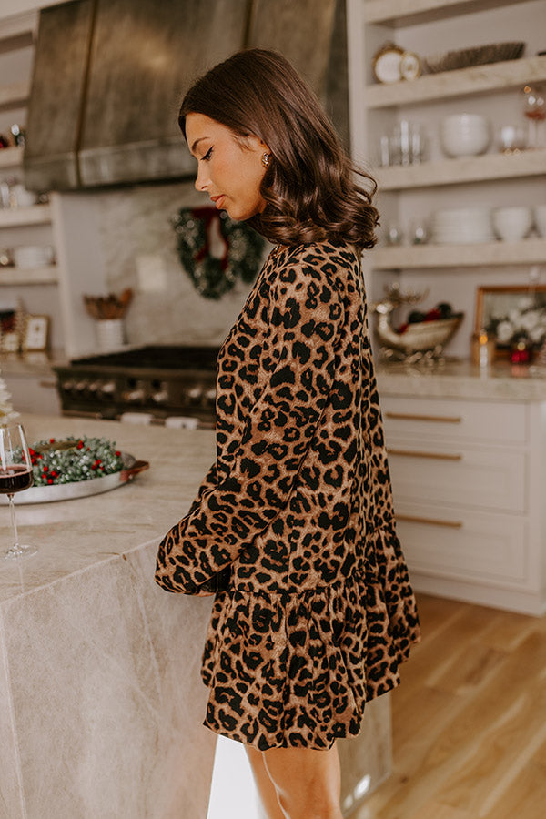 Flirty At Heart Leopard Mini Dress Image - 3