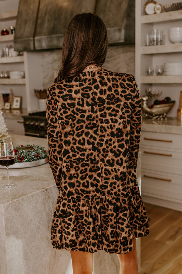 Flirty At Heart Leopard Mini Dress Image - 4