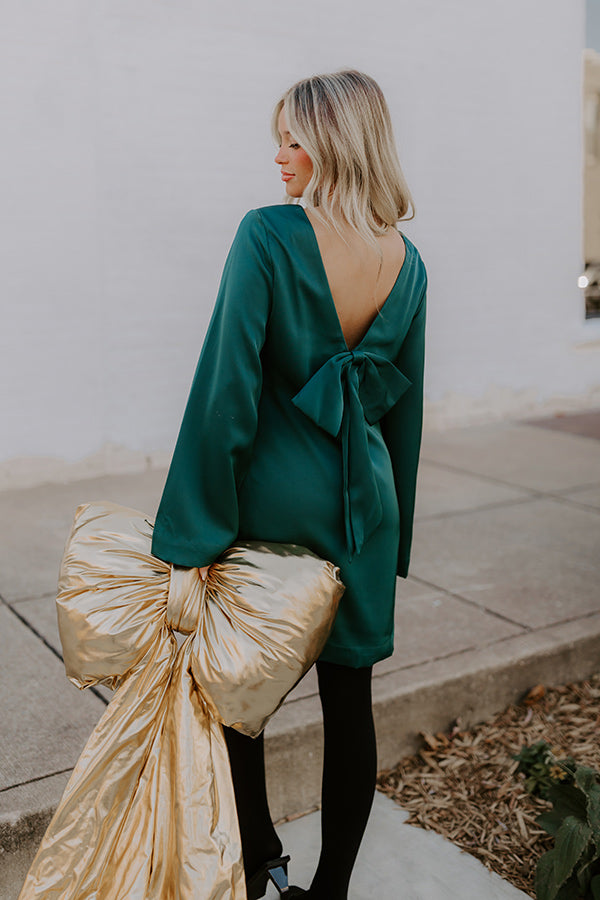 Whisper And Wine Satin Mini Dress Image - 4