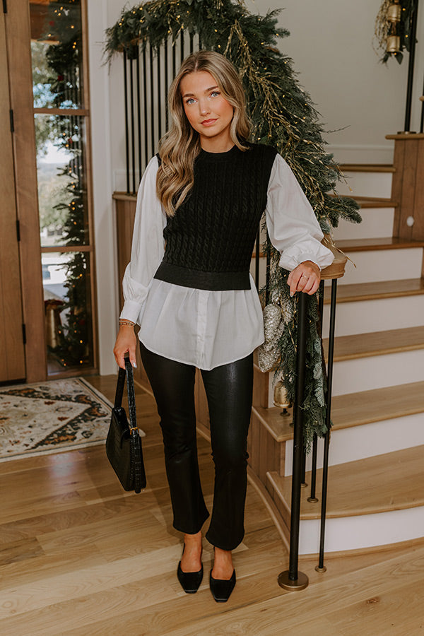 Midtown Muse Cable Knit Top Image - 2