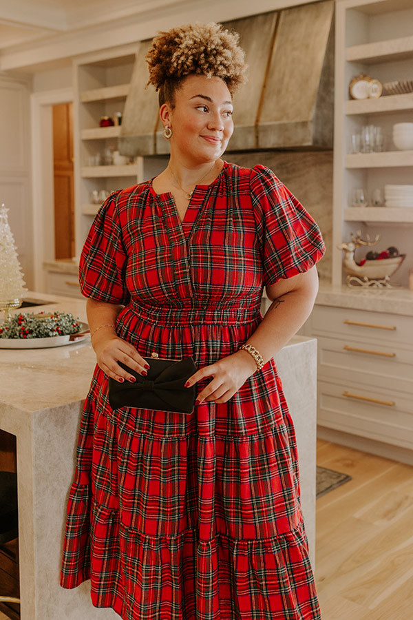 So Plaid To Meet Midi Dress Curves Image - 3