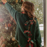 Bows and Mistletoe Tie Back Knit Sweater Image - 1