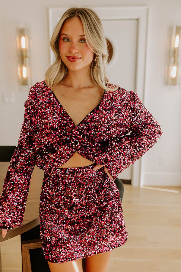 Ready To Party Sequin Top Image - 3