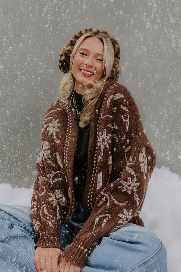 Sweet Whimsy Floral Embroidered Knit Cardigan Image - 1