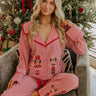 Nutcracker Charm Embroidered Gingham Pajama Top Image - 1