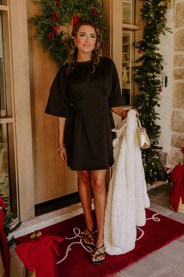 Toast to Midnight Floral Mini Dress Image - 3