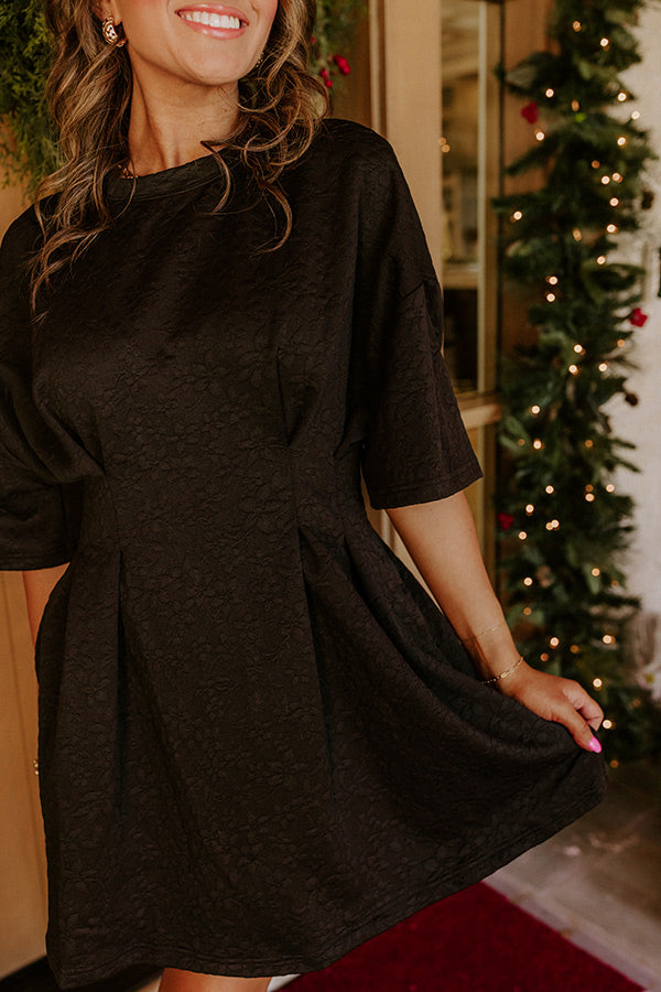 Toast to Midnight Floral Mini Dress Image - 2