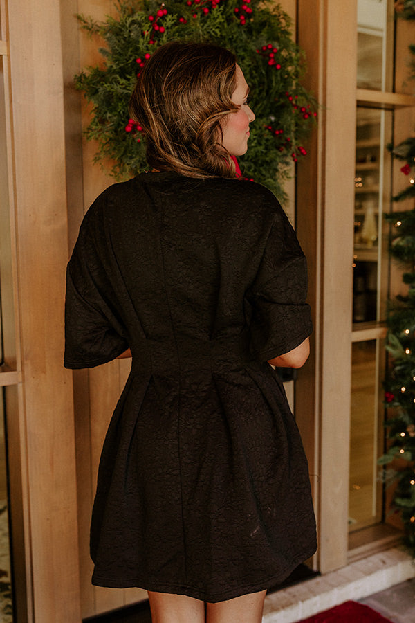 Toast to Midnight Floral Mini Dress Image - 5