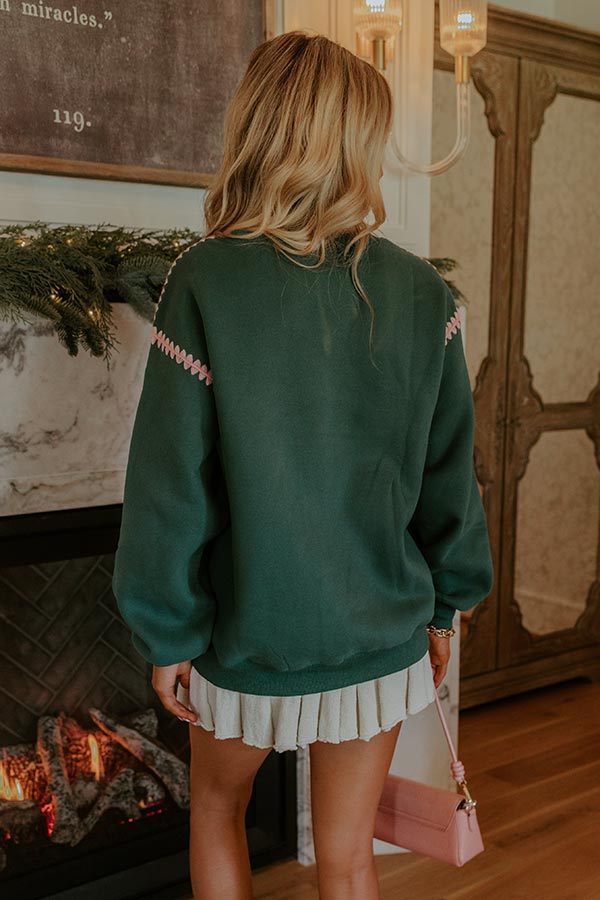 Jolly Terry Embroidered Sweatshirt Image - 2