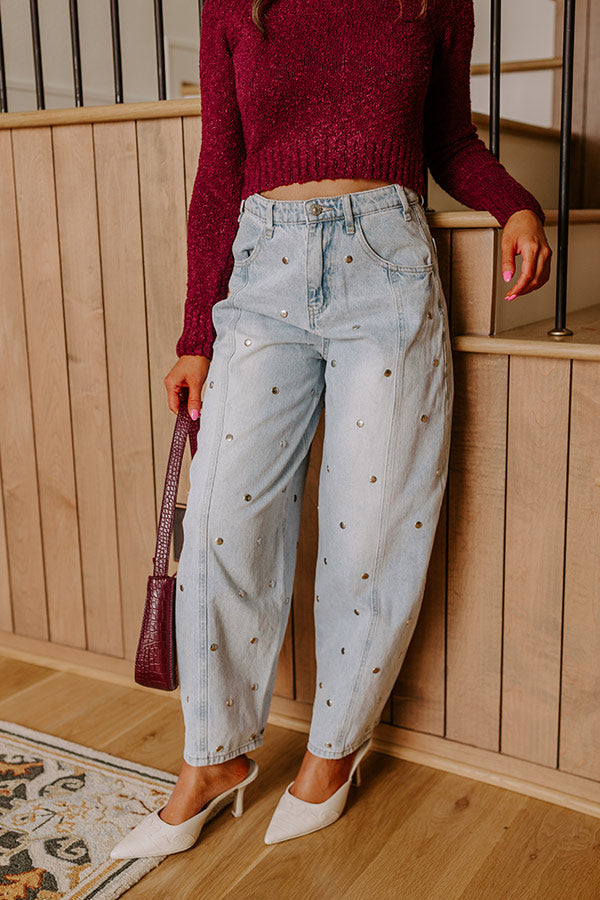 The Sophia High Waist Barrel Leg Jean Image - 3