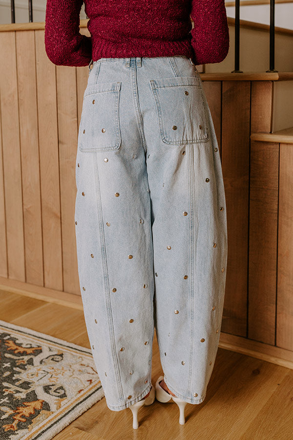 The Sophia High Waist Barrel Leg Jean Image - 5