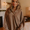 Warm Welcome Chenille Knit Sweatshirt in Mocha Image - 1