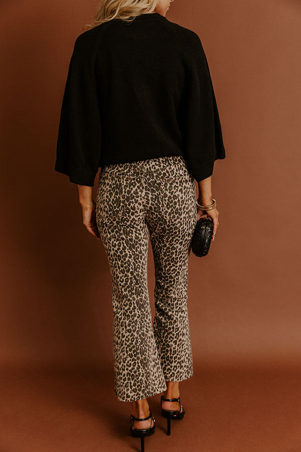 JUST USA Amery High Waist Ankle Crop Flare Image - 4