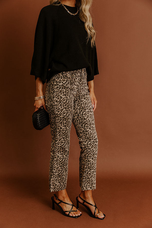 JUST USA Amery High Waist Ankle Crop Flare Image - 3