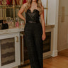 Holiday Chic Tweed Wide Leg Jumpsuit Image - 1