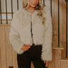 Cosmos And City Lights Faux Fur Jacket Image - 1