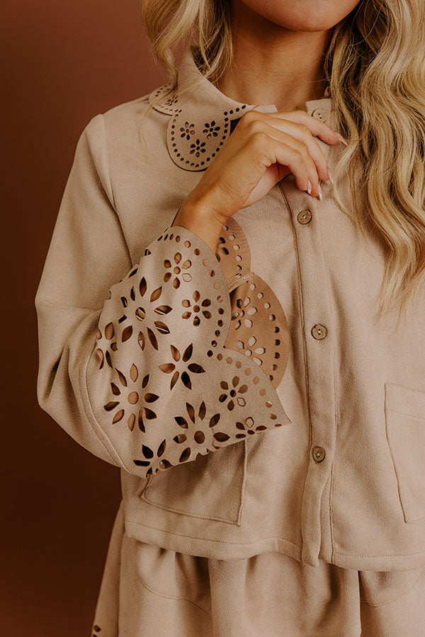 Soho Penthouse Faux Suede Jacket Image - 5