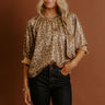 Luxe Lifestyle Metallic Leopard Top Image - 1