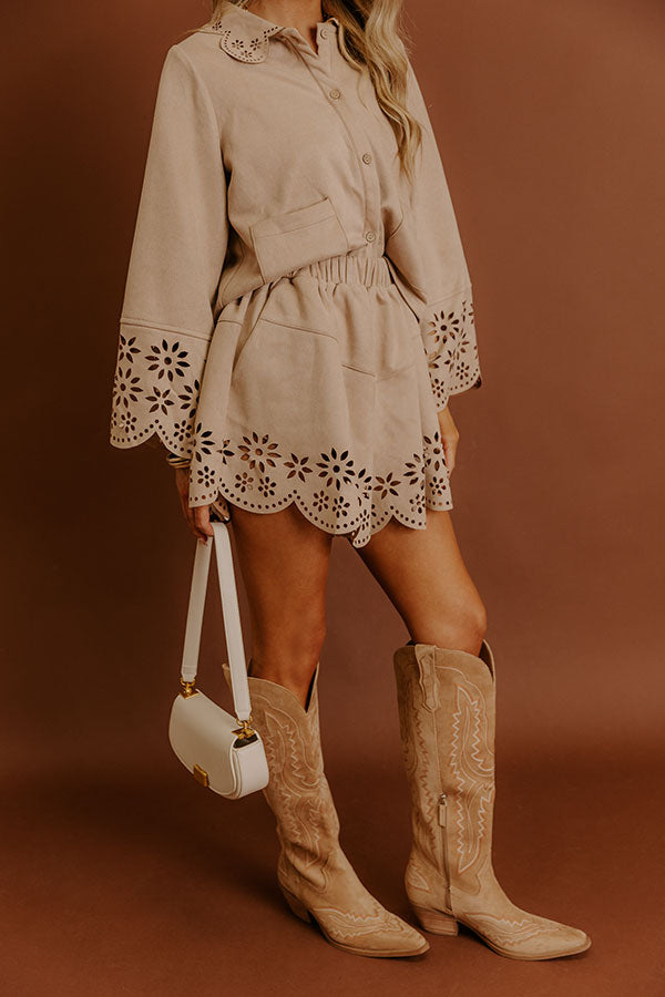 Soho Penthouse High Waist Faux Suede Shorts Image - 4