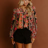 Garden Party Ready Floral Shift Top in Black Image - 1