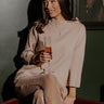 Simply Chic Sweater Top in Iced Latte Image - 1