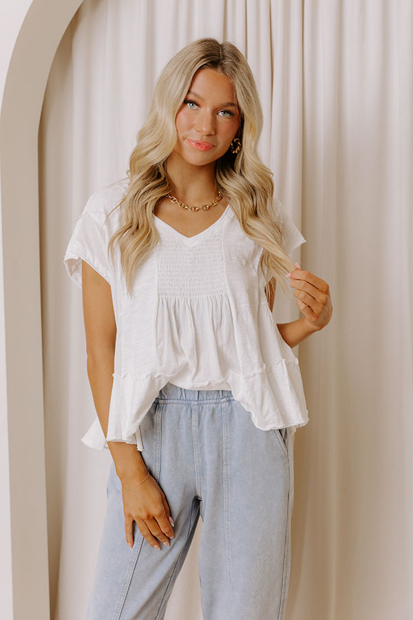 Cafe On Fifth Smocked Top Image - 1