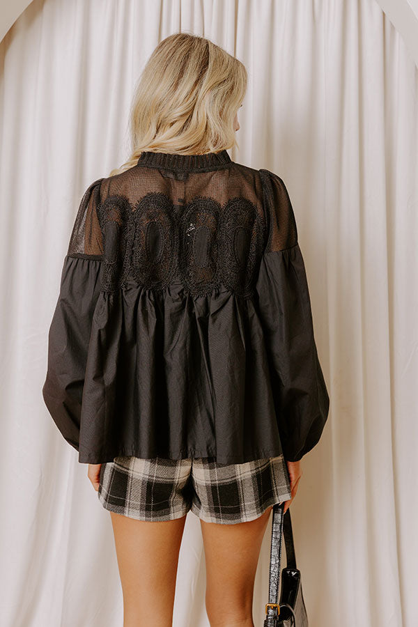 Cityscape Chic Lace Applique Top Image - 2