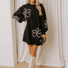 Petal Pop Sweater Mini Dress Image - 1