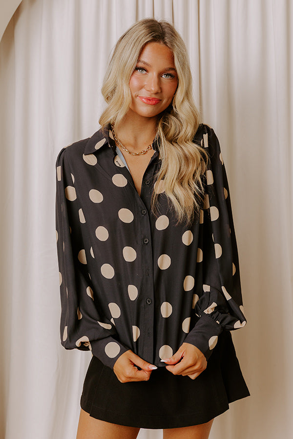 Darling Dots Button Up Top Image - 2