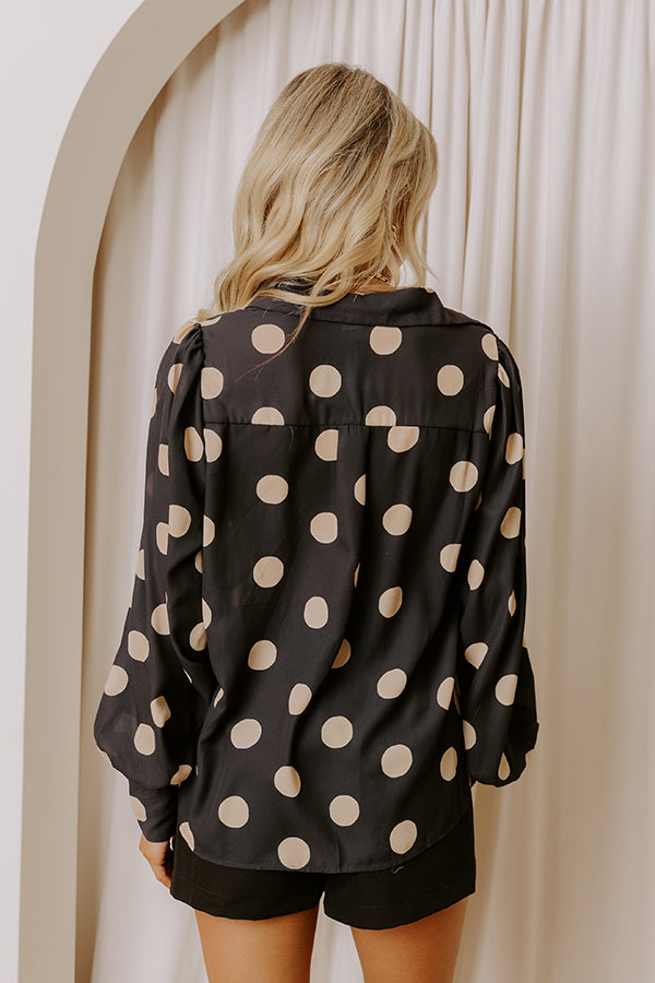 Darling Dots Button Up Top Image - 3