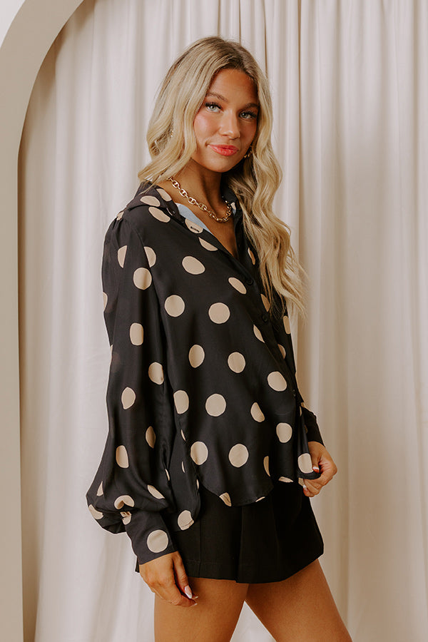 Darling Dots Button Up Top Image - 4