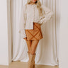 The Charlotte High Waist Faux Suede Skort Image - 1