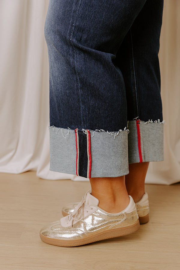 RISEN Gracelynn Midrise Wide Leg Jean Curves Image - 4