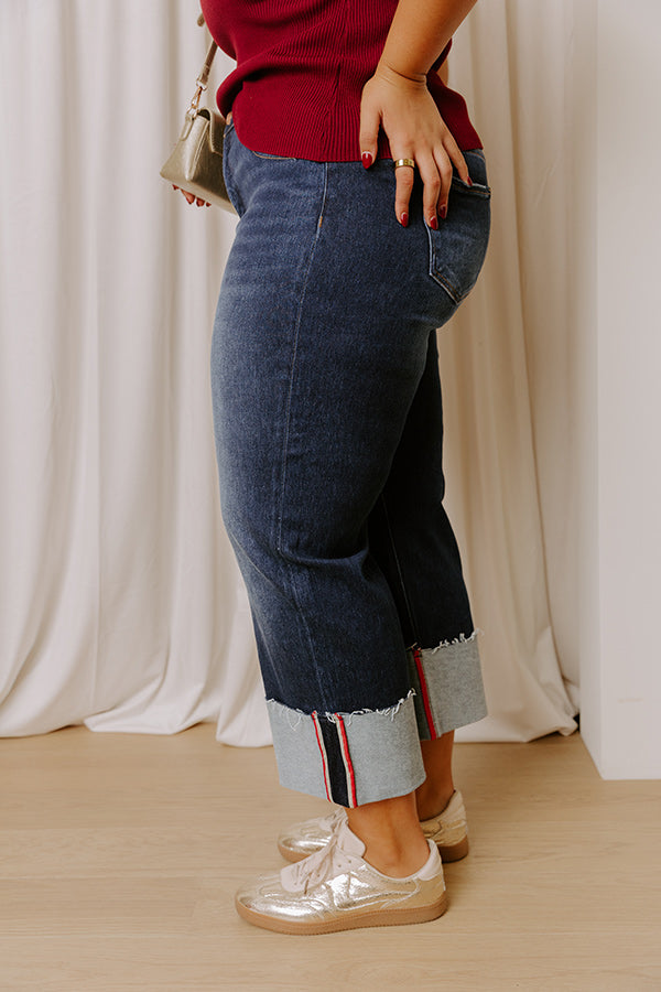 RISEN Gracelynn Midrise Wide Leg Jean Curves Image - 2