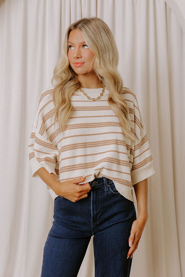 Modern Lines Knit Top Image - 1