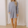 Cozy Cutie Vintage Wash Sweatshirt Mini Dress in Riverside Image - 1