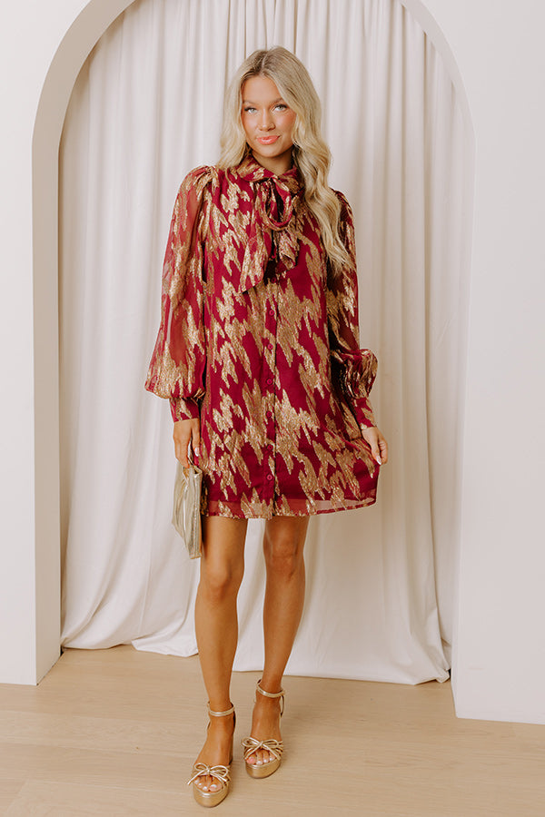Candlelight Hour Metallic Mini Dress – Impressions Online Boutique