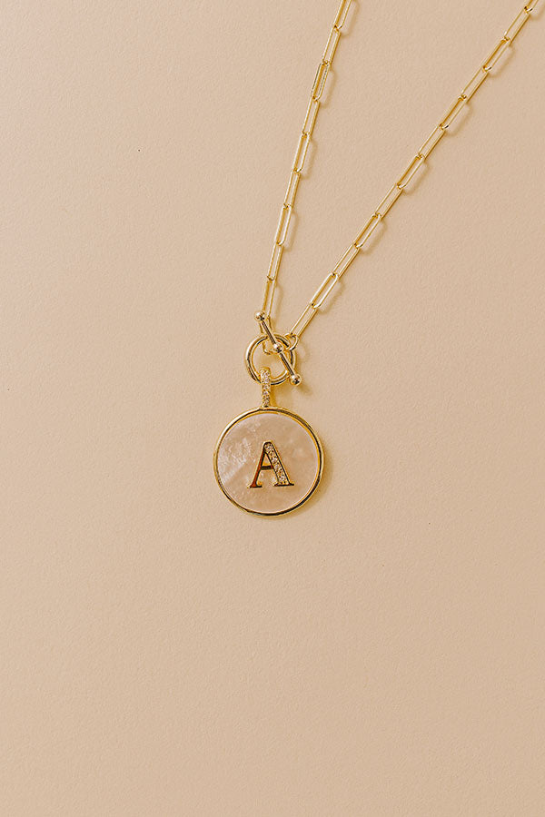 Melinda Maria Love Letters Medallion Necklace Image - 2