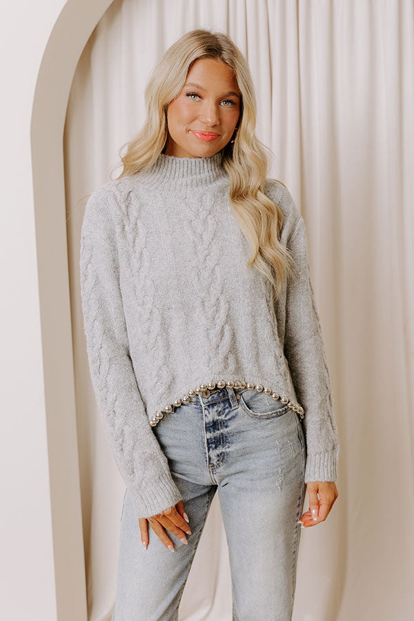 Metropolis Mood Cable Knit Sweater Image - 4