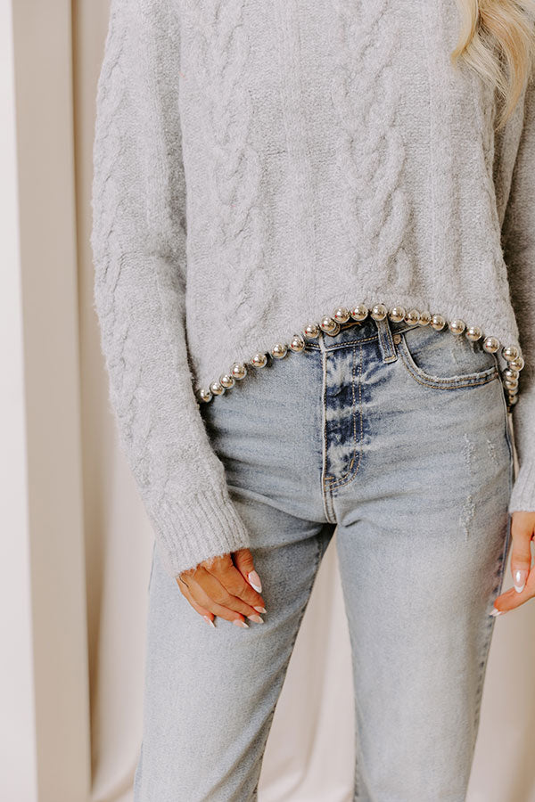 Metropolis Mood Cable Knit Sweater Image - 2