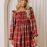 Plaid All Night Smocked Mini Dress Image - 1