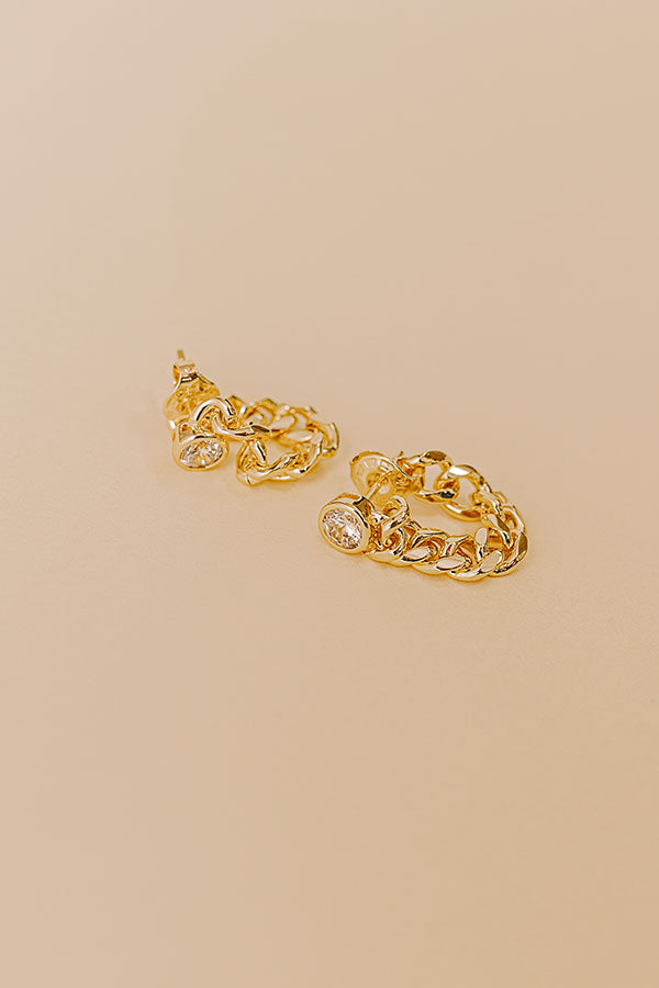 Melinda Maria Julian Soft Chain Hoops Image - 1