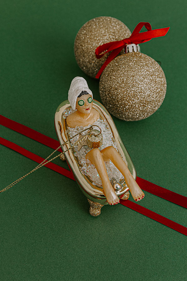 Vondels Bath Time Glass Ornament Image - 1